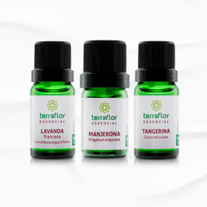 Kit de Óleos Essenciais Relax & Durma Bem - Lavanda Francesa, Manjerona, Tangerina